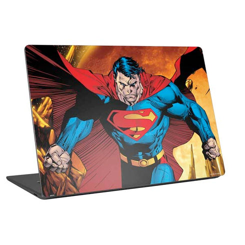 DC Comics Superman Action Pose Art By Jim Lee Universal Laptop 16in (13 x 9.4in) Skin